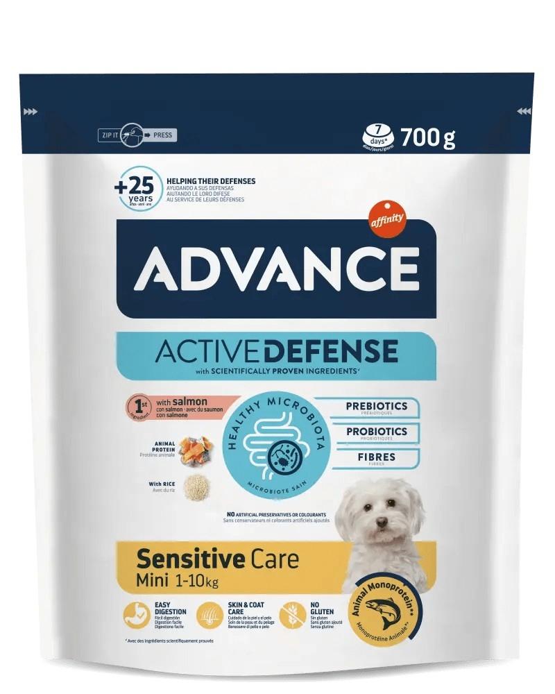 Advance Dog Mini Sensitive Salmon and Rice ЛОСОСЬ корм для собак міні і малих порід 0,7 кг (965805)